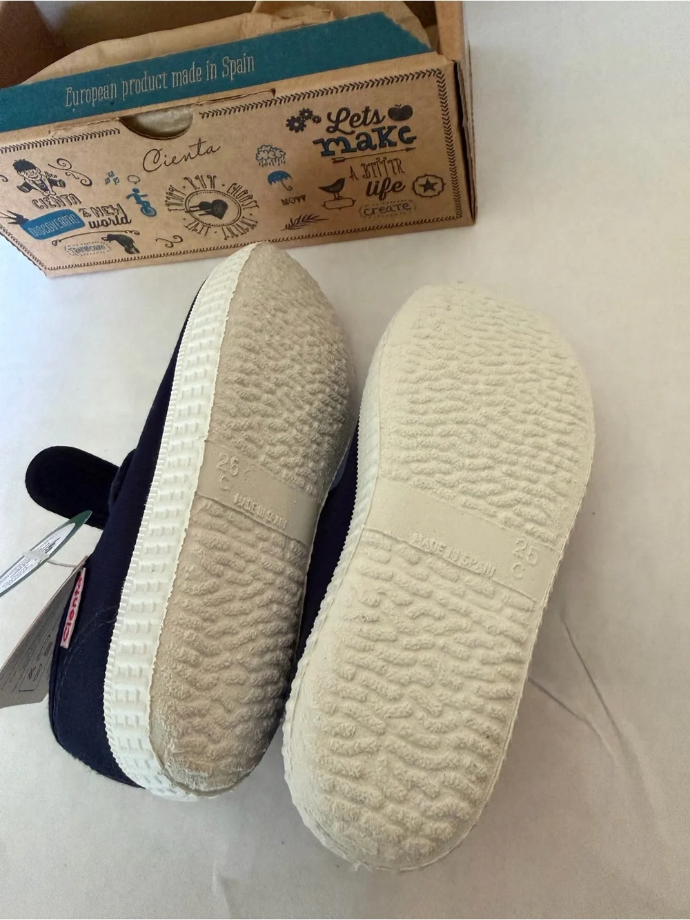 Cienta Marino Kids Slip-On Shoes - Navy